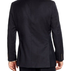 Ralph Lauren Slim Fit Solid Navy Blue Two Button Wool Suit - The Suit Depot