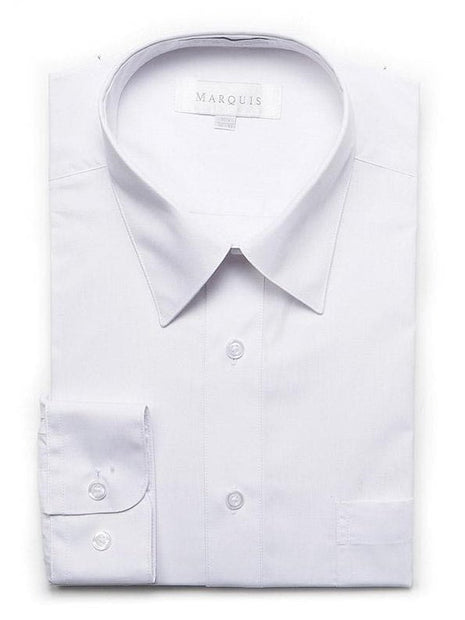 marquis signature slim fit dress shirt Marquis Men's Basic Slim Fit Dress Shirt Dusty Rose / 16.5" Neck 32/33" Sleeve