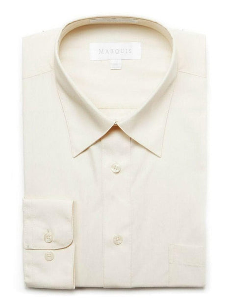Shop Marquis Off White Cotton Blend Dress Shirt | The Suit Depot Shop Marquis Off White Cotton Blend Dress Shirt | The Suit Depot