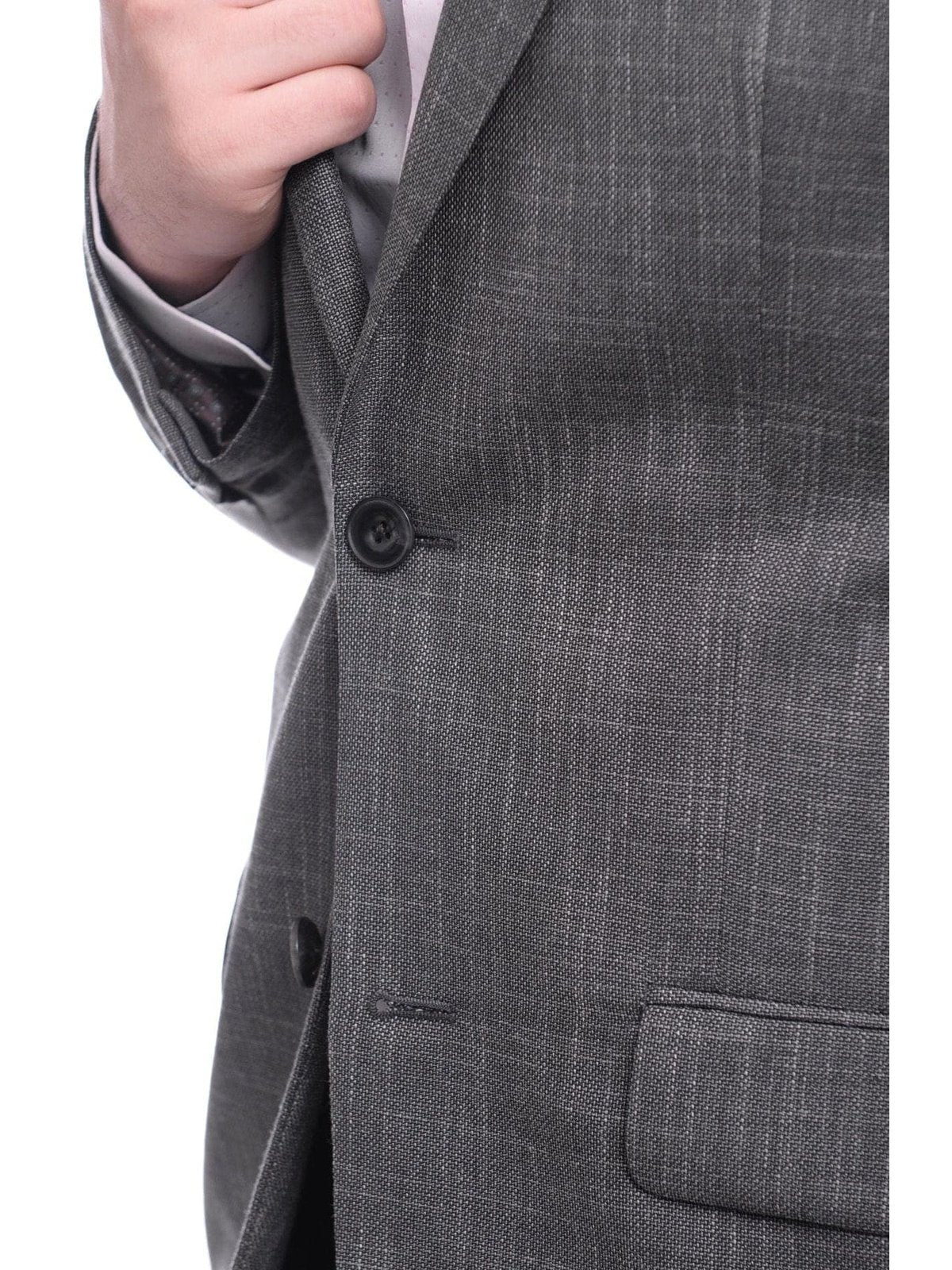 Michael Kors BLAZERS Mens Michael Kors Classic Fit Solid Gray Two Button Blazer Sportcoat Jacket