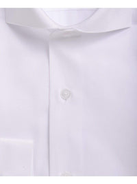 Thumbnail for Modena SHIRTS Mens Slim Fit Solid White Cutaway Collar Cotton Blend Dress Shirt