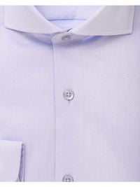 Thumbnail for Modena SHIRTS The Suit Depot Men?s Cotton Solid Blue Slim Fit Stretch Dress Shirt