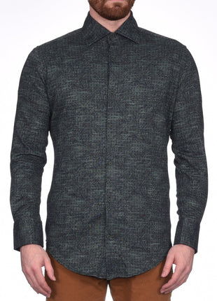 Montreux SHIRTS S / Green Montreux Men's 4 - Way Jersey Stretch Wrinkle Resistant Slim Fit Casual Shirt