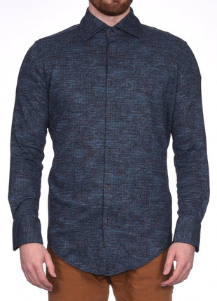 Montreux SHIRTS S / Petrolium Montreux Men's 4 - Way Jersey Stretch Wrinkle Resistant Slim Fit Casual Shirt