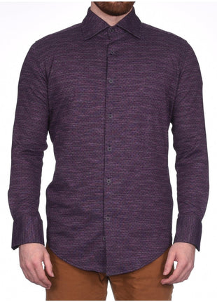 Montreux SHIRTS S / Purple Montreux Men's 4 - Way Jersey Stretch Wrinkle Resistant Slim Fit Casual Shirt