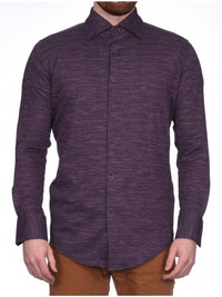Thumbnail for Montreux SHIRTS S / Purple Montreux Men's 4 - Way Jersey Stretch Wrinkle Resistant Slim Fit Casual Shirt