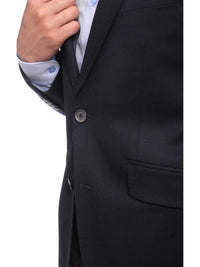 Thumbnail for Napoli BLAZERS Napoli Classic Fit Solid Navy Blue Half Canvassed Wool Blazer Sportcoat