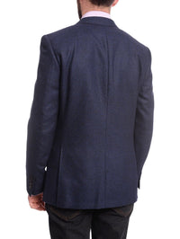 Thumbnail for Napoli BLAZERS Napoli Slim Fit Blue Check Two Button Half Canvassed Reda Wool Blazer Sportcoat