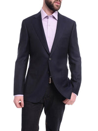 Thumbnail for navy blue two button slim fit blazer