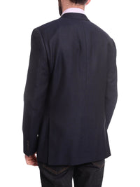 Thumbnail for back view of navy blue slim fit blazer