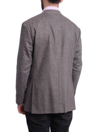 Thumbnail for Napoli BLAZERS Napoli Slim Fit Gray Herringbone Half Canvassed Cashmere Blazer Sportcoat
