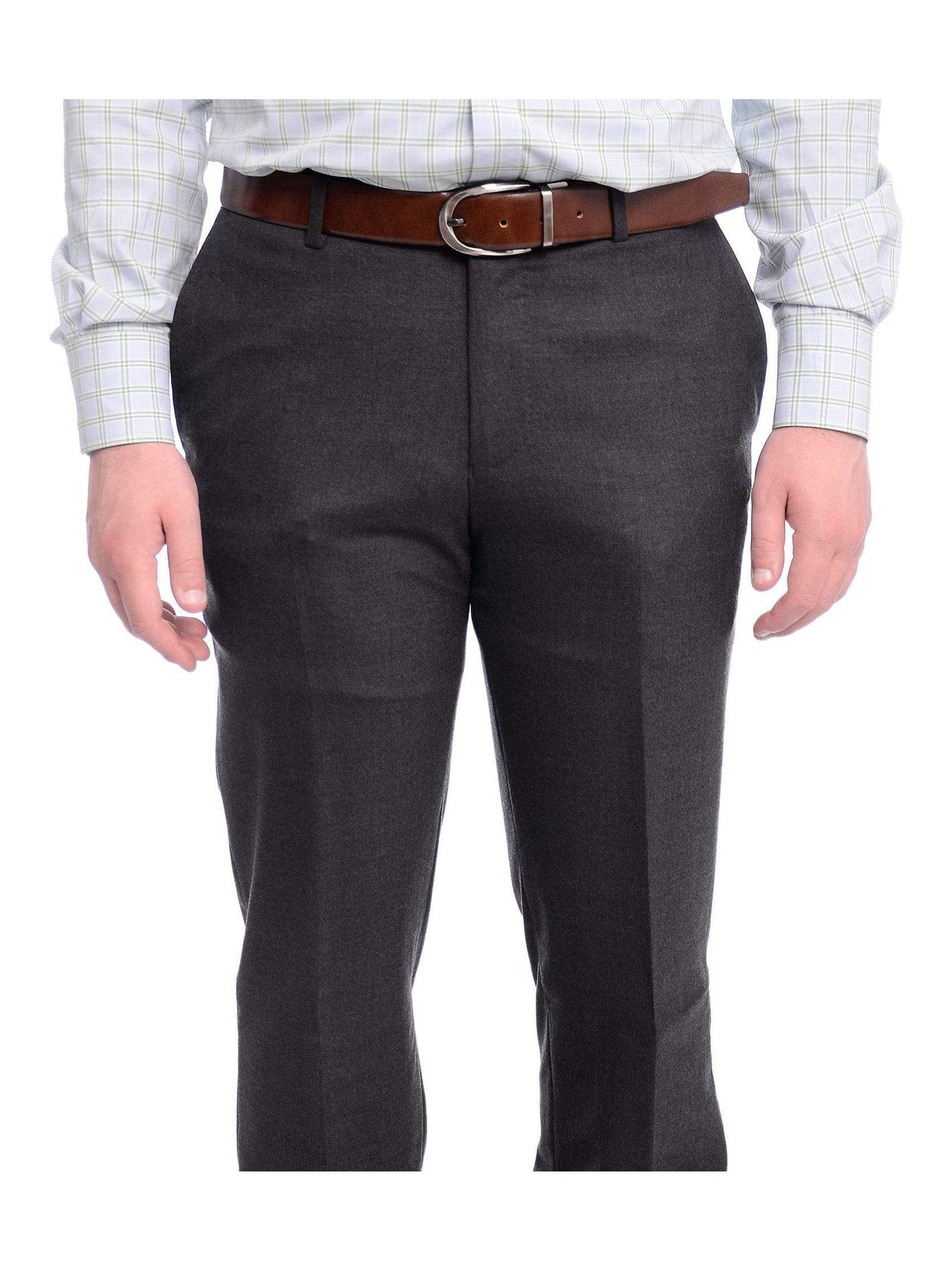 Shop Napoli Gray 100% Wool Pants | The Suit Depot Shop Napoli Gray 100% Wool Pants | The Suit Depot