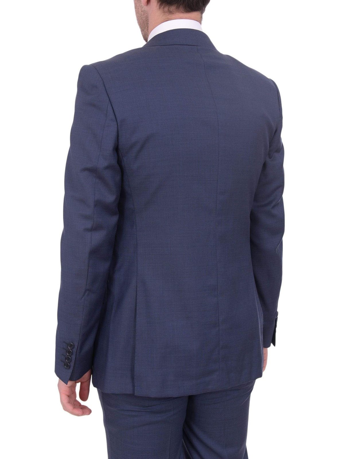Napoli Sale Suits Mens Napoli Classic Fit Blue Half Canvassed Italian Marzotto Wool 2 Button Suit