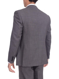 Thumbnail for Napoli TWO PIECE SUITS Mens Napoli Classic Fit  Gray Textured Two Button Half Canvassed Wool Suit