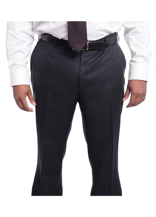 Napoli TWO PIECE SUITS Napoli Classic Fit Navy Birdseye Two Button Half Canvassed Wool Suit