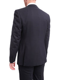 Thumbnail for Napoli TWO PIECE SUITS Napoli Classic Fit Solid Blue Half Canvassed Two Button Wool Suit
