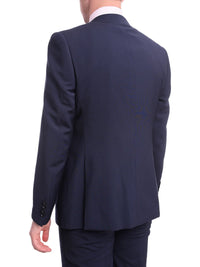 Thumbnail for Napoli TWO PIECE SUITS Napoli Slim Fit Solid Navy Blue Two Button Half Canvassed Wool Suit