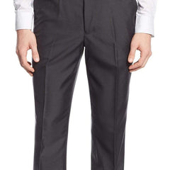 Nautica Regular Fit Black Mini Check Flat Front Dress Pants - The Suit Depot