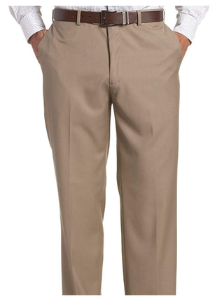 Perry Ellis Sale Pants Perry Ellis Classic Fit Tan Subtle Herringbone Flat Front Washable Dress Pants