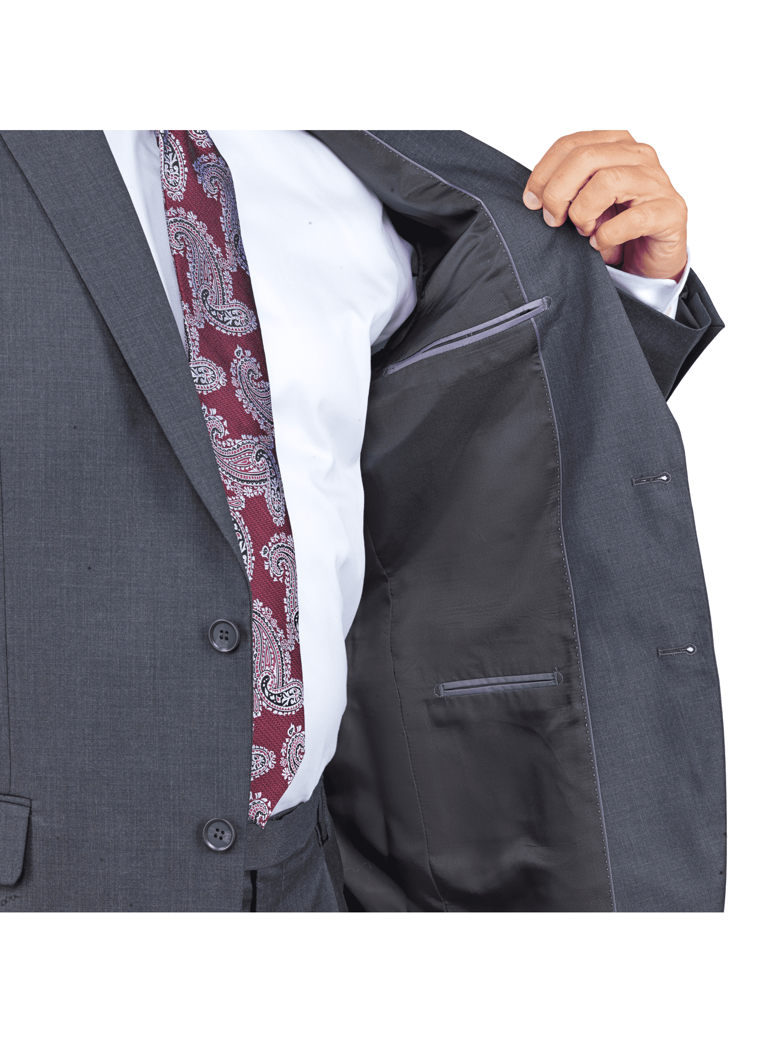 Grey wool 2025 suit jacket
