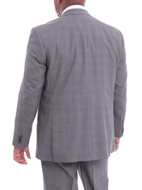 Thumbnail for Prontomoda TWO PIECE SUITS Prontomoda Classic Fit Light Heather Blue With Subtle Plaid Two Button Wool Suit