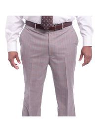 Thumbnail for Prontomoda TWO PIECE SUITS Prontomoda Classic Fit Tan With Blue And White Windowpane Two Buttton Wool Suit