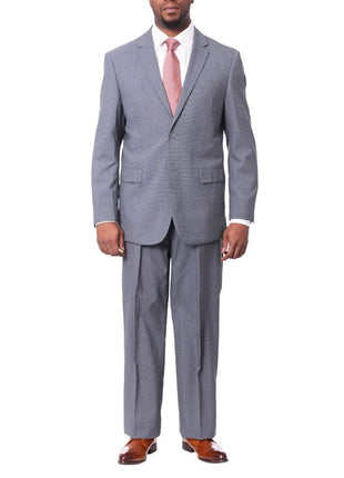 Prontomoda TWO PIECE SUITS Prontomoda Mens Blue 100% Merino Wool Regular Fit Suit