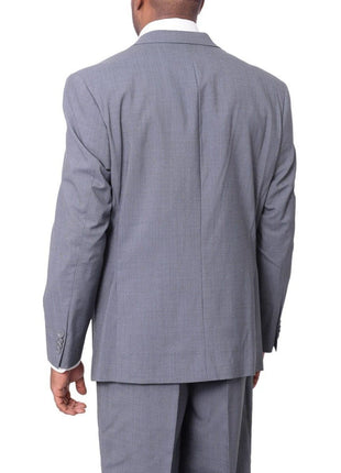 Prontomoda TWO PIECE SUITS Prontomoda Mens Blue 100% Merino Wool Regular Fit Suit