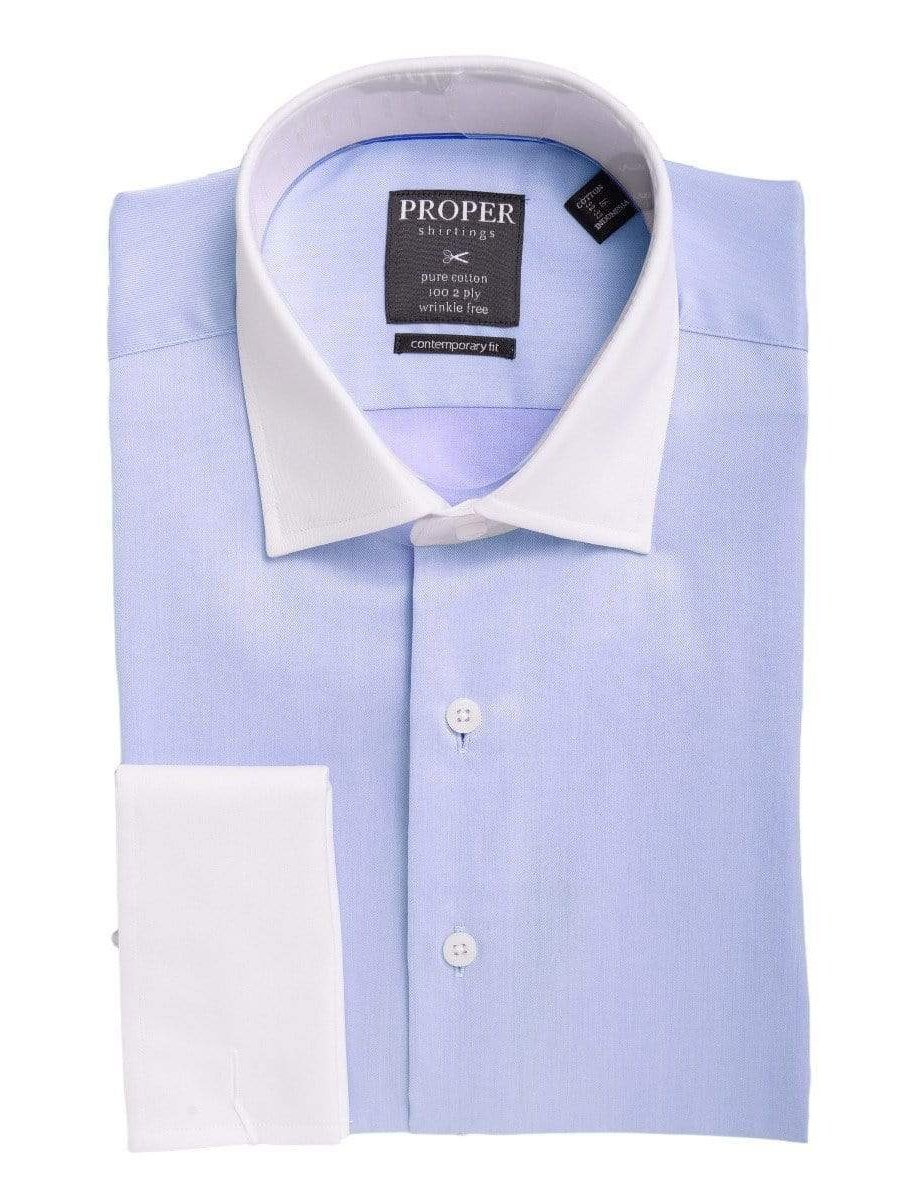 Contrast collar hot sale dress shirt