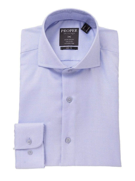 16.5 32 Dress Shirt The Suit Depot Mens 100% Cotton Blue Cutaway Collar Slim  Fit Dress Shirt, 14 1/2 / 32/33