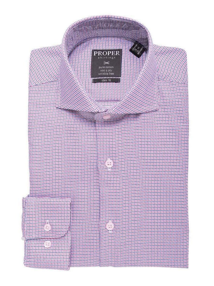 Mens 100% Cotton Red Check Cutaway Collar Wrinkle Free Slim Fit Dress Shirt, 16 1/2 / 32/33 Mens 100% Cotton Red Check Cutaway Collar Wrinkle Free Slim Fit Dress Shirt, 16 1/2 / 32/33