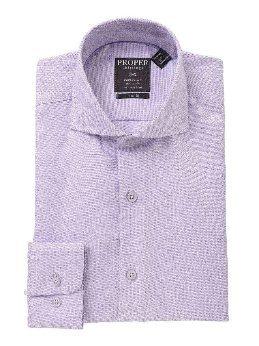 Mens Cotton Lavender Purple Cutaway Collar Slim Fit Dress Shirt, 15 / 34/35 Mens Cotton Lavender Purple Cutaway Collar Slim Fit Dress Shirt, 15 / 34/35