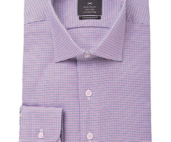 Shop Proper Shirtings Blue 100% Cotton Shirt