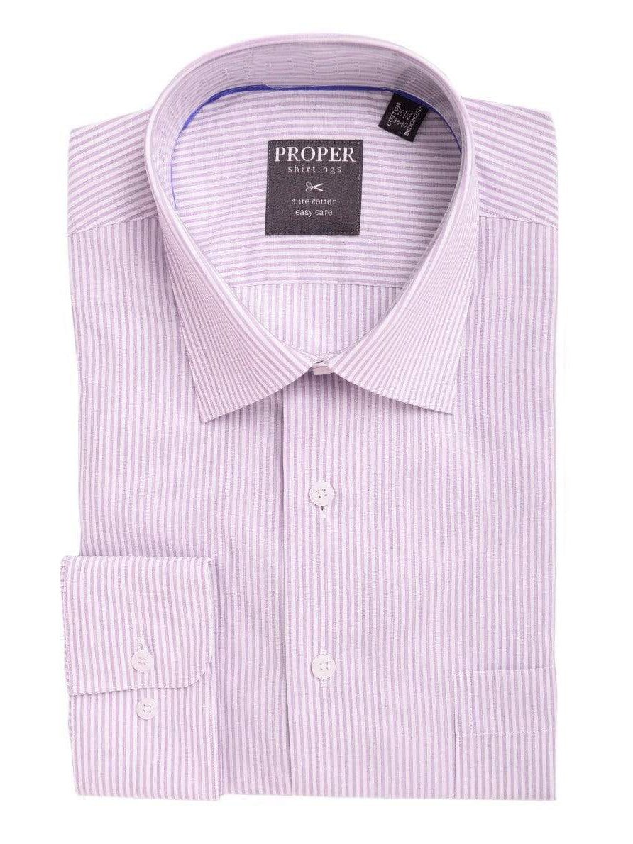 Shop Purple Striped 100% Cotton Easy Care Dress Shirt | The Suit Depot Shop Purple Striped 100% Cotton Easy Care Dress Shirt | The Suit Depot