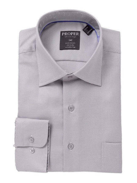 Christopher Lena Proper Sport Dress Shirts The Suit Depot Men?s 100% Cotton Light Gray Houndstooth Wrinkle Free Dress Shirt, 16 1/2 36/37 Christopher Lena Proper Sport Dress Shirts The Suit Depot Men?s 100% Cotton Light Gray Houndstooth Wrinkle Free Dress Shirt, 16 1/2 36/37