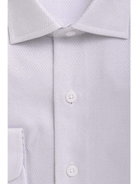 Thumbnail for Proper Shirtings SHIRTS Mens Classic Fit Gray Tonal Mini Checked Shirt Spread Collar Cotton Dress Shirt