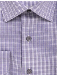Thumbnail for Proper Shirtings SHIRTS Mens Cotton Blue Plaid Check Spread Collar Classic Fit Dress Shirt