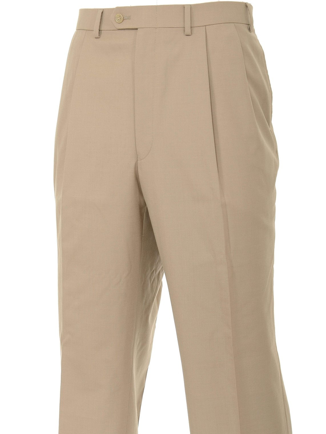 Ralph Lauren PANTS Ralph Lauren Classic Fit Solid Taupe Tan Pleated Washable Dress Pants
