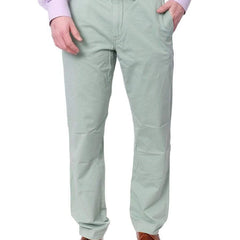 Ralph Lauren PANTS Ralph Lauren Mens Solid Green Washable Hemmed Regular Fit Chino Pants