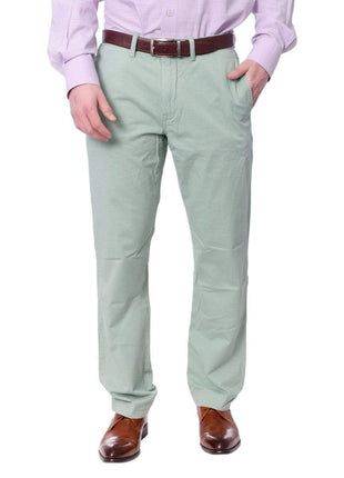 Ralph Lauren PANTS Ralph Lauren Mens Solid Green Washable Hemmed Regular Fit Chino Pants