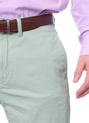 Ralph Lauren PANTS Ralph Lauren Mens Solid Green Washable Hemmed Regular Fit Chino Pants