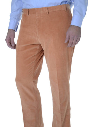 Ralph Lauren PANTS Ralph Lauren Trim Fit Tangerine Orange Corduroy Flat Front Cotton Pants
