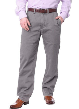 Ralph Lauren Ralph Lauren Mens Solid Gray Washable Hemmed Classic Fit Chino Pants