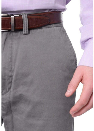 Ralph Lauren Ralph Lauren Mens Solid Gray Washable Hemmed Classic Fit Chino Pants