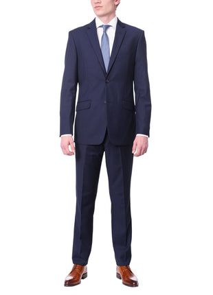 Raphael Bestselling Items Men's Raphael Slim Fit Solid Blue Two Button  Blazer Sportcoat