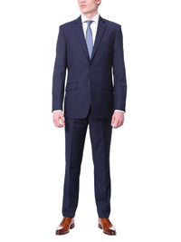 Thumbnail for Raphael Bestselling Items Men's Raphael Slim Fit Solid Blue Two Button  Blazer Sportcoat