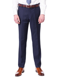 Thumbnail for Raphael Bestselling Items Men's Raphael Slim Fit Wool-touch Solid Blue Two Button 2 Piece Suit Jacket & Pants