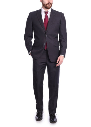 Raphael Bestselling Items Raphael Men's Regular Classic Fit Dark Gray 2 Button Mens Suit