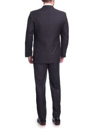 Raphael Bestselling Items Raphael Men's Regular Classic Fit Dark Gray 2 Button Mens Suit