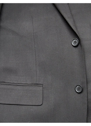 Raphael Bestselling Items Raphael Men's Regular Classic Fit Solid Black 2 Button Mens Wool-touch Suit